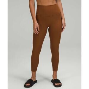 Lululemon Align Ribbed Roasted Brown High Rise 25" leggings US 8